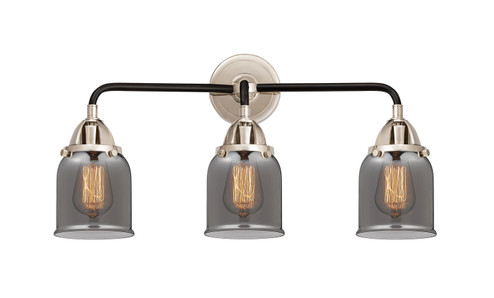 Nouveau 2 Three Light Bath Vanity in Black Polished Nickel (405|2883WBPNG53)