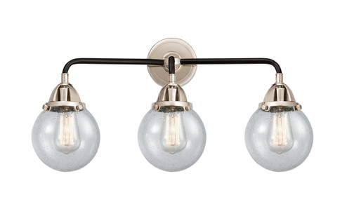 Nouveau 2 Three Light Bath Vanity in Black Polished Nickel (405|2883WBPNG2046) Nouveau 2 Three Light Bath Vanity in Black Polished Nickel (405|2883WBPNG2046)