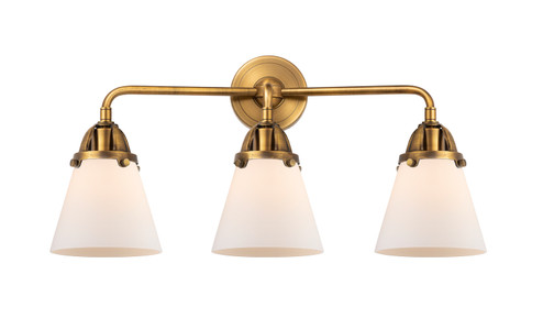 Nouveau 2 Three Light Bath Vanity in Brushed Brass (405|2883WBBG61)