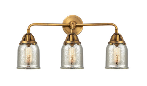 Nouveau 2 Three Light Bath Vanity in Brushed Brass (405|2883WBBG58)