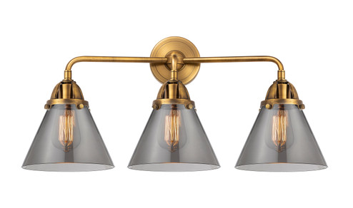 Nouveau 2 Three Light Bath Vanity in Brushed Brass (405|2883WBBG43)