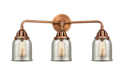Nouveau 2 Three Light Bath Vanity in Antique Copper (405|2883WACG58)