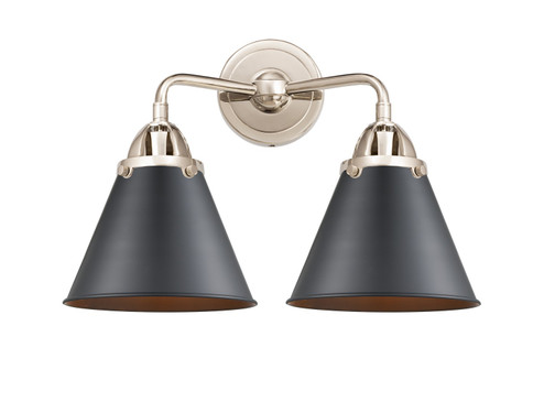 Nouveau 2 Two Light Bath Vanity in Polished Nickel (405|2882WPNM13BK)