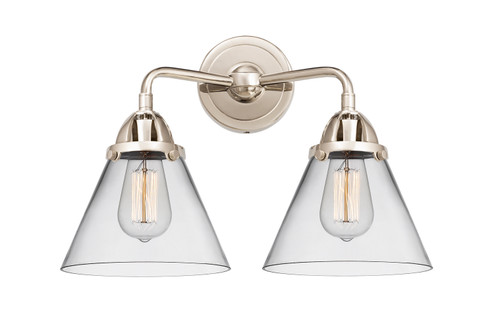 Nouveau 2 Two Light Bath Vanity in Polished Nickel (405|2882WPNG42)