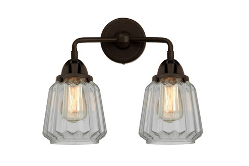 Nouveau 2 Two Light Bath Vanity in Oil Rubbed Bronze (405|2882WOBG142)