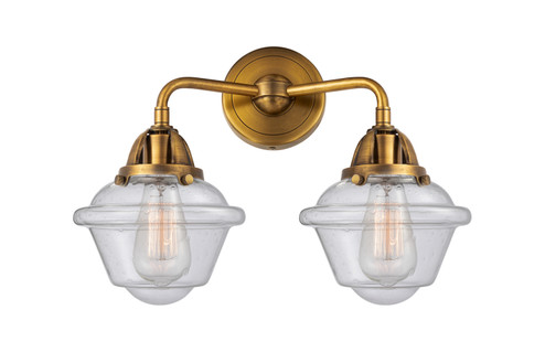 Nouveau 2 Two Light Bath Vanity in Brushed Brass (405|2882WBBG534)