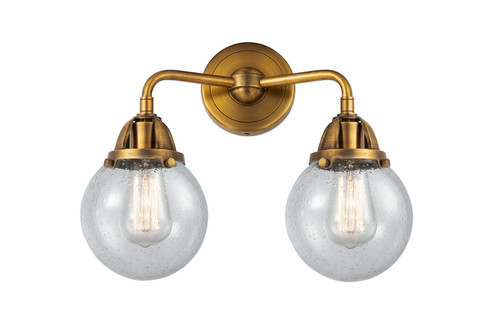 Nouveau 2 Two Light Bath Vanity in Brushed Brass (405|2882WBBG2046)