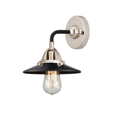 Nouveau 2 One Light Wall Sconce in Black Polished Nickel (405|2881WBPNM6BK)