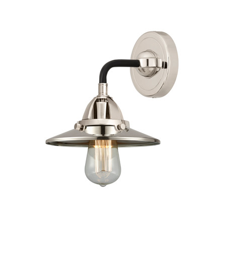 Nouveau 2 One Light Wall Sconce in Black Polished Nickel (405|2881WBPNM1PN)