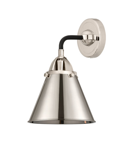 Nouveau 2 One Light Wall Sconce in Black Polished Nickel (405|2881WBPNM13PN)