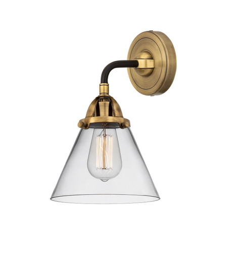 Nouveau 2 One Light Wall Sconce in Black Antique Brass (405|2881WBABG42)