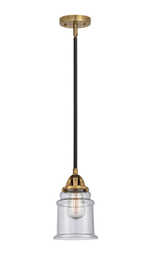 Nouveau 2 LED Mini Pendant in Black Antique Brass (405|2881SBABG184LED)