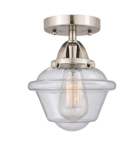 Nouveau 2 One Light Semi-Flush Mount in Brushed Satin Nickel (405|2881CSNG534)