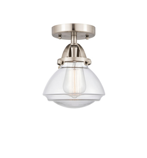 Nouveau 2 One Light Semi-Flush Mount in Brushed Satin Nickel (405|2881CSNG322)