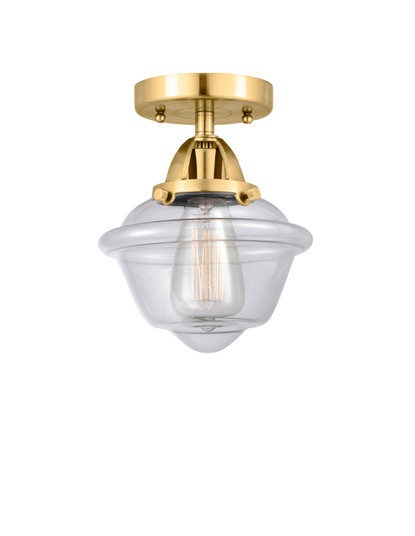 Nouveau 2 One Light Semi-Flush Mount in Satin Gold (405|2881CSGG532)