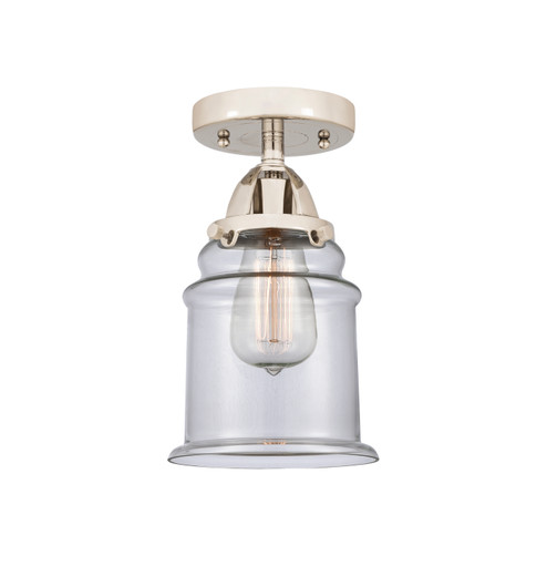 Nouveau 2 One Light Semi-Flush Mount in Polished Nickel (405|2881CPNG182)