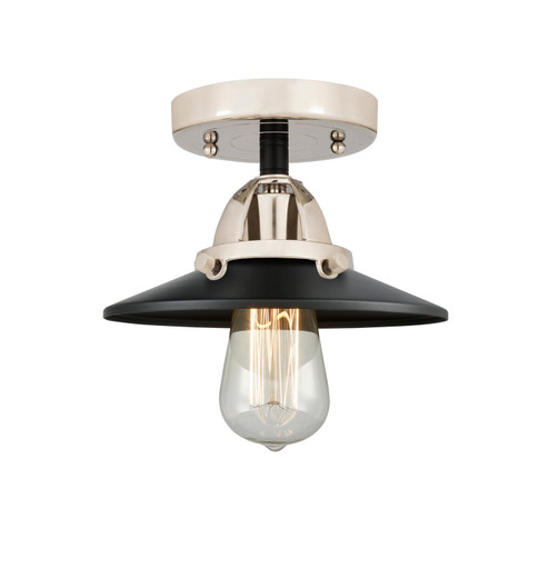Nouveau 2 LED Semi-Flush Mount in Black Polished Nickel (405|2881CBPNM6BKLED)