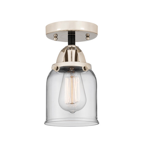 Nouveau 2 One Light Semi-Flush Mount in Black Polished Nickel (405|2881CBPNG52)