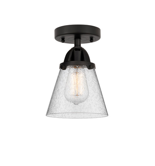 Nouveau 2 One Light Semi-Flush Mount in Matte Black (405|2881CBKG64)