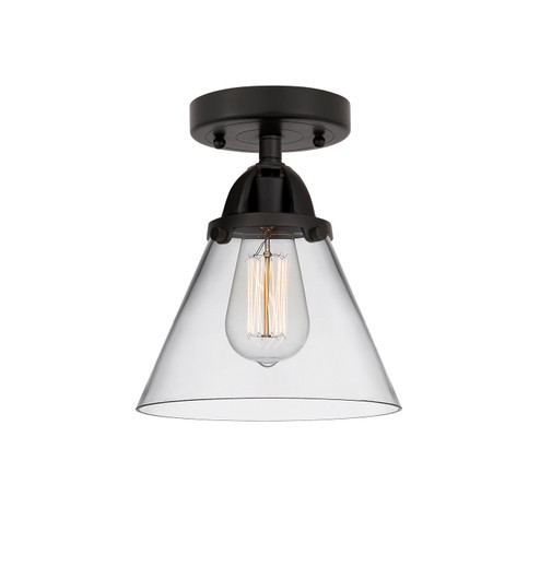 Nouveau 2 One Light Semi-Flush Mount in Matte Black (405|2881CBKG42)