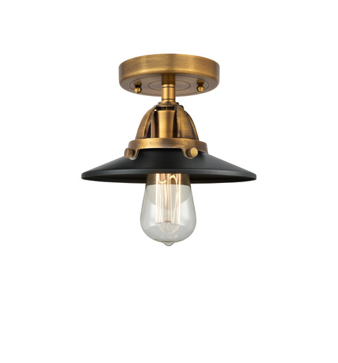 Nouveau 2 LED Semi-Flush Mount in Brushed Brass (405|2881CBBM6BKLED)