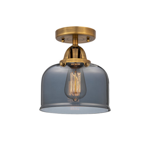 Nouveau 2 One Light Semi-Flush Mount in Brushed Brass (405|2881CBBG73)