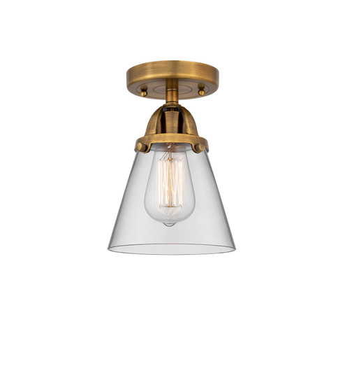 Nouveau 2 LED Semi-Flush Mount in Brushed Brass (405|2881CBBG62LED)