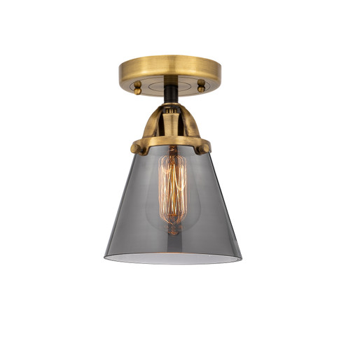 Nouveau 2 One Light Semi-Flush Mount in Black Antique Brass (405|2881CBABG63) Nouveau 2 One Light Semi-Flush Mount in Black Antique Brass (405|2881CBABG63)