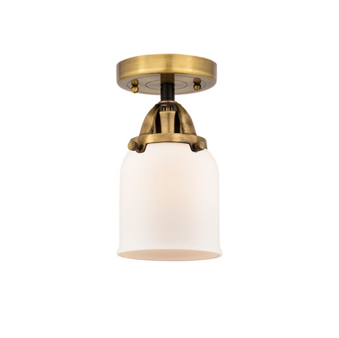 Nouveau 2 LED Semi-Flush Mount in Black Antique Brass (405|2881CBABG51LED)