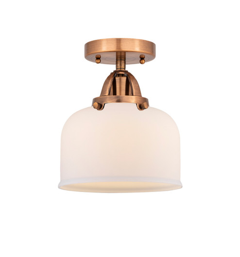 Nouveau 2 LED Semi-Flush Mount in Antique Copper (405|2881CACG71LED)