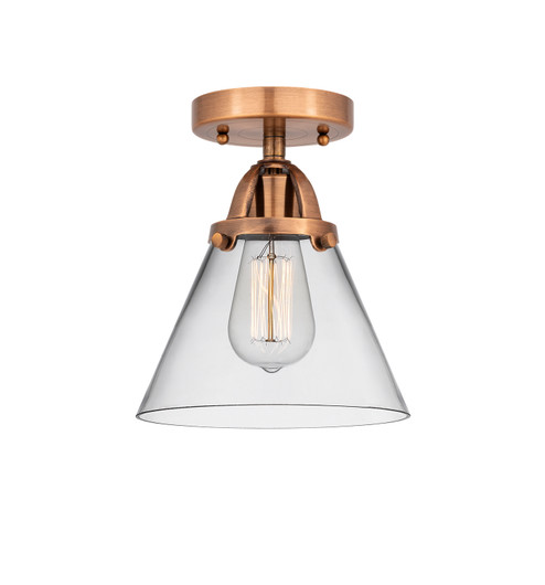 Nouveau 2 LED Semi-Flush Mount in Antique Copper (405|2881CACG42LED)