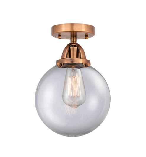 Nouveau 2 LED Semi-Flush Mount in Antique Copper (405|2881CACG2028LED)