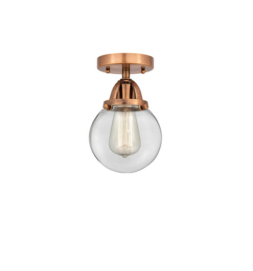 Nouveau 2 One Light Semi-Flush Mount in Antique Copper (405|2881CACG2026)