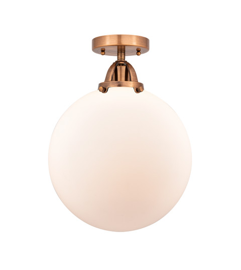 Nouveau 2 One Light Semi-Flush Mount in Antique Copper (405|2881CACG20112)