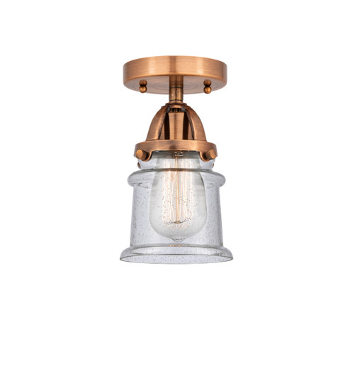 Nouveau 2 One Light Semi-Flush Mount in Antique Copper (405|2881CACG184S)