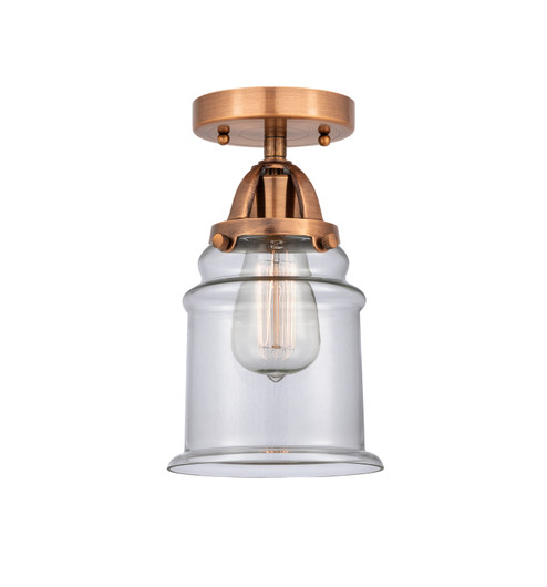 Nouveau 2 One Light Semi-Flush Mount in Antique Copper (405|2881CACG182)