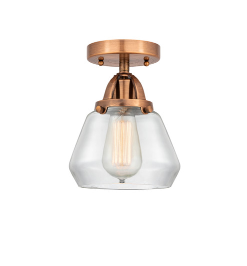 Nouveau 2 One Light Semi-Flush Mount in Antique Copper (405|2881CACG172)