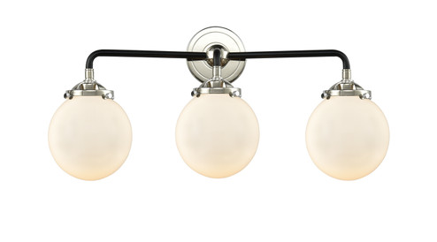 Nouveau Three Light Bath Vanity in Black Polished Nickel (405|2843WBPNG2016)