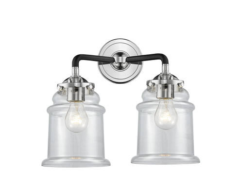 Nouveau Two Light Bath Vanity in Black Polished Nickel (405|2842WBPNG182)