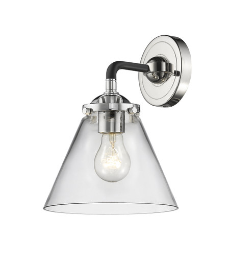 Nouveau One Light Wall Sconce in Black Polished Nickel (405|2841WBPNG42)