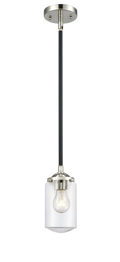 Nouveau One Light Mini Pendant in Black Polished Nickel (405|2841SBPNG312)