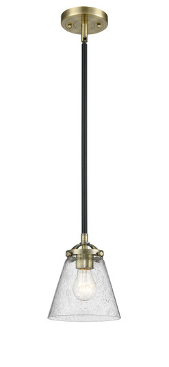 Nouveau LED Mini Pendant in Black Antique Brass (405|2841SBABG64LED)