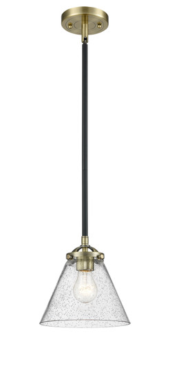 Nouveau One Light Mini Pendant in Black Antique Brass (405|2841SBABG44)