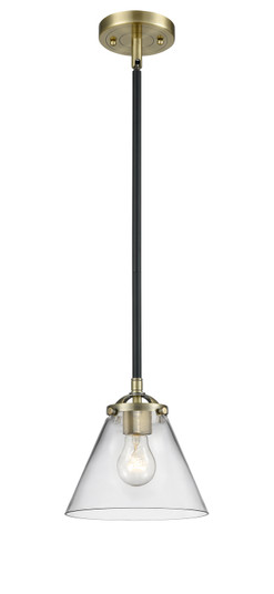 Nouveau One Light Mini Pendant in Black Antique Brass (405|2841SBABG42)