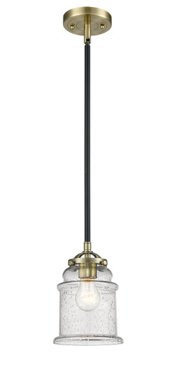 Nouveau One Light Mini Pendant in Black Antique Brass (405|2841SBABG184)