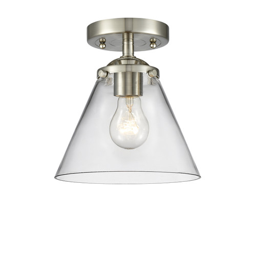Nouveau One Light Semi-Flush Mount in Brushed Satin Nickel (405|2841CSNG42)