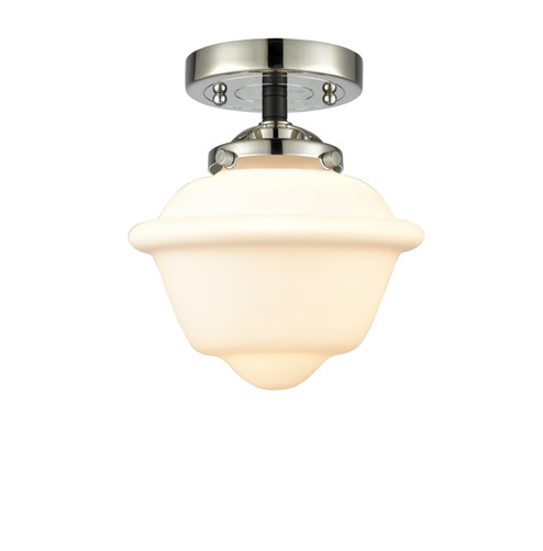 Nouveau One Light Semi-Flush Mount in Black Polished Nickel (405|2841CBPNG531)