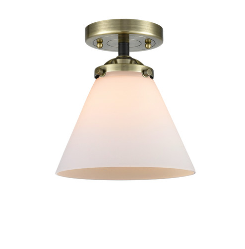 Nouveau One Light Semi-Flush Mount in Black Antique Brass (405|2841CBABG41)