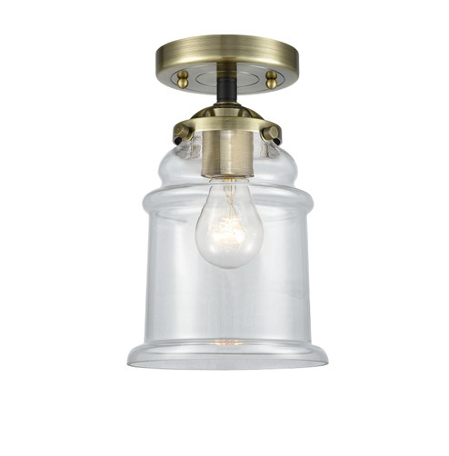 Nouveau LED Semi-Flush Mount in Black Antique Brass (405|2841CBABG182LED)
