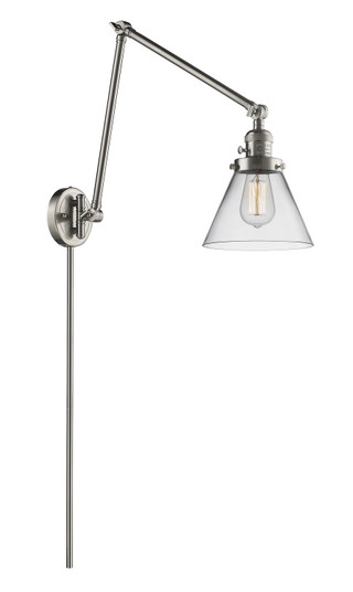Franklin Restoration One Light Swing Arm in Brushed Satin Nickel (405|238SNG42)